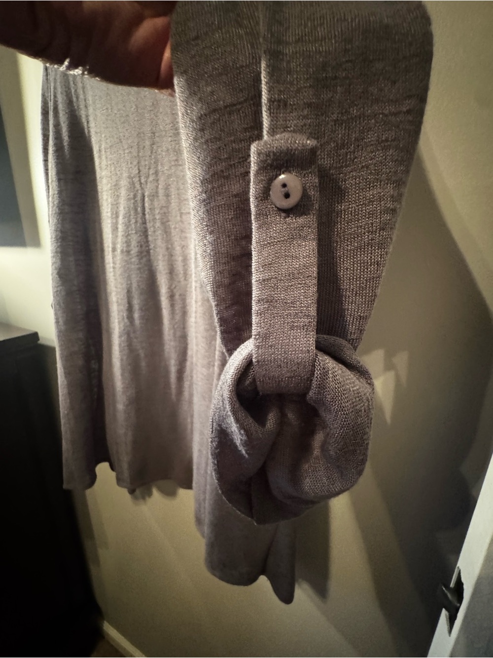 Picadilly Fashion Gray Open-Front Cardigan - Picture 5 of 6